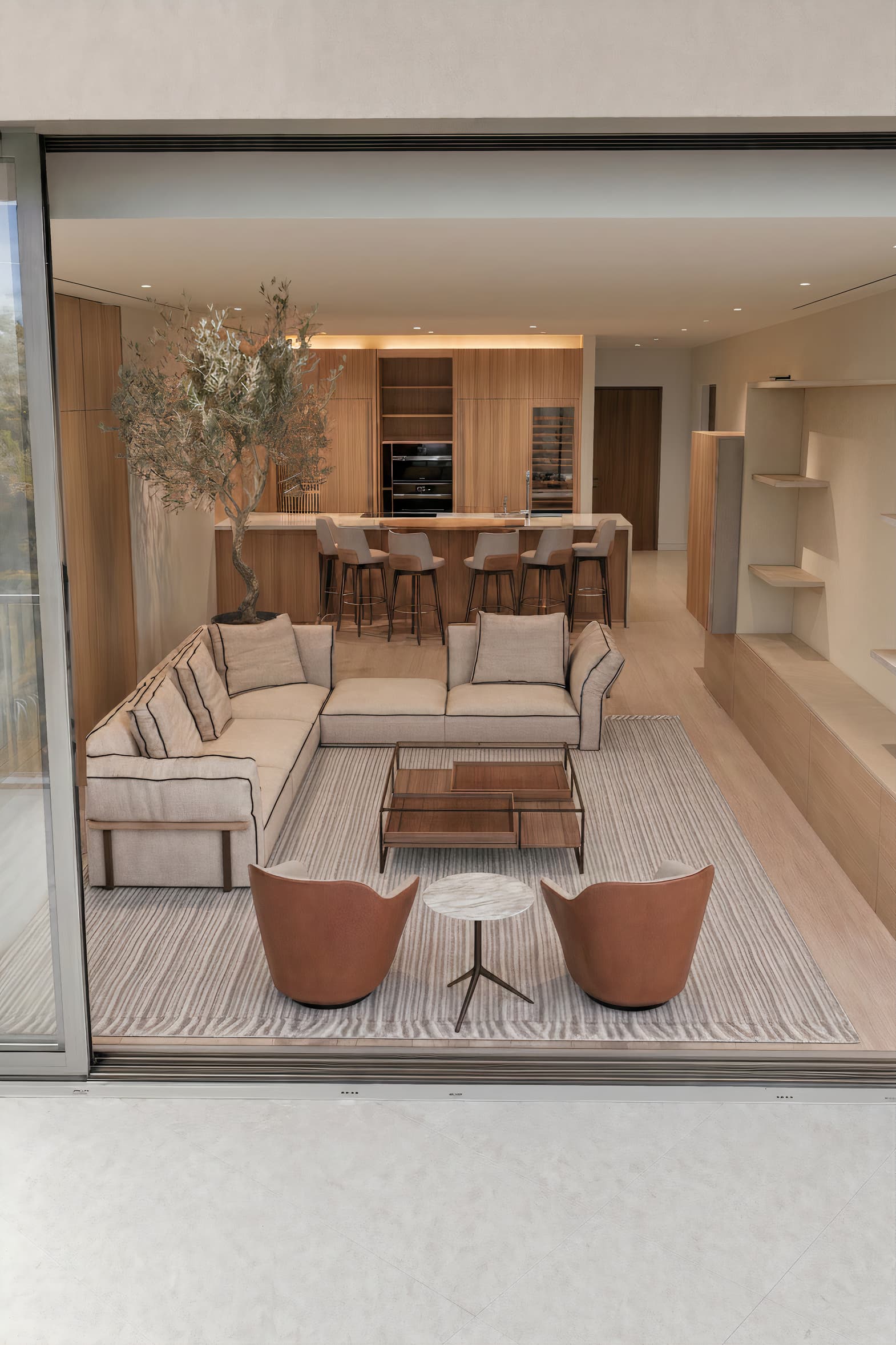 Miami residence, living room render